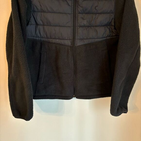 Zyia Active Targhee Women’s black full zip puffer fleece jacket  medium GUC! 🌙 - Picture 4 of 13